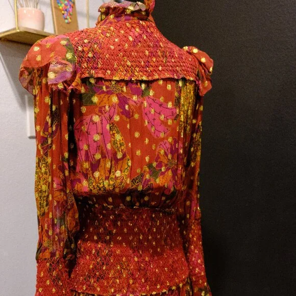 NWT Farm Rio Banana Flowers Mini Dress - XS - Picture 6 of 8